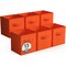 Sorbus 6 Pack 13 Inch Foldable Storage Cubes with Handles- for Organizing Home, Shelves, Nursery, Playroom, Closet and More
